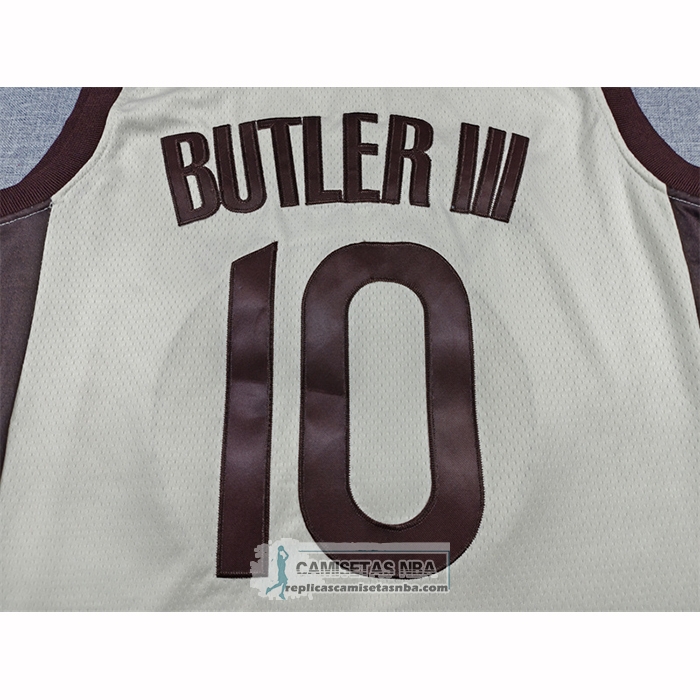 Camiseta Golden State Warriors Jimmy Butler III NO 10 Ciudad 2025-26 Crema